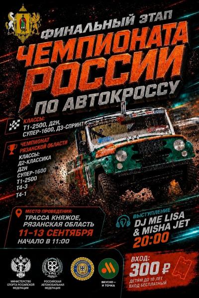В Рязанской области пройдут заключительные этапы чемпионата России по автокроссу